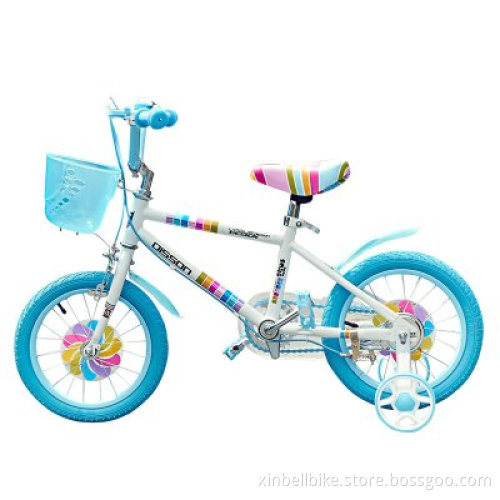 Blue Cartoon Children Bicycle
